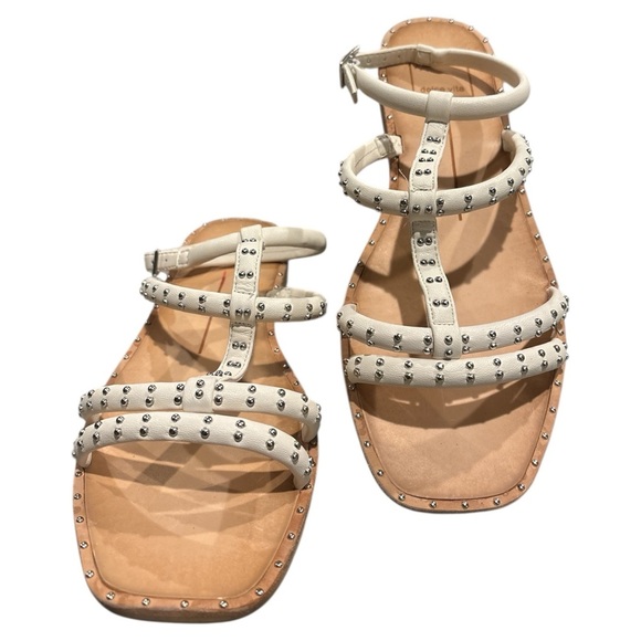 Dolce Vita Cream Gladiator Sandals with Studded Straps - Picture 4 of 6